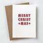 Red Merry Christmas Card, thumbnail 3 of 3