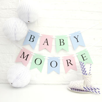 Personalised Baby Shower Bunting Decoration, 2 of 10