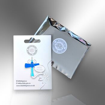 Cartoon Nurse Syringe Iv Needle Nice Veins Enamel Lapel Pin Badge, Gift For Nhs Doctors, Nurses Or Medical Staff, 4 of 8