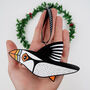 Handmade Puffin Christmas Tree Decoration, thumbnail 3 of 3