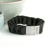 Personalised Men's Intrepid Leather Bracelet, thumbnail 2 of 5