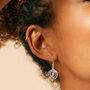 Personalised Birthstone Infinity Silver Earrings, thumbnail 6 of 9