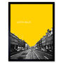 Edinburgh Leith Walk Yellow Modern Wall Art Print, thumbnail 1 of 3