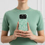 Abstract Lines In Mint Green Tough Phone Case, thumbnail 1 of 3