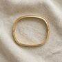 Square Gold Bangle Non Tarnish Waterproof, thumbnail 2 of 10