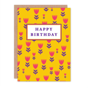 Tropical Pattern Birthday Card, 2 of 2