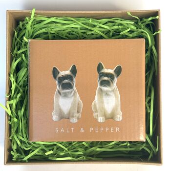 French Bulldog Ceramic Salt And Pepper Shaker Set, 6 of 7