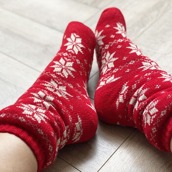 Nordic Personalised Slipper Socks, 3 of 4