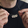 Personalised Men's Initial Disc Necklace, thumbnail 1 of 6