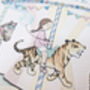 Personalised Childrens Circus Carousel Wall Art Print, thumbnail 5 of 12