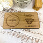 Personalised Oak Coaster Tray Tea And Biscuits Gift, thumbnail 1 of 8