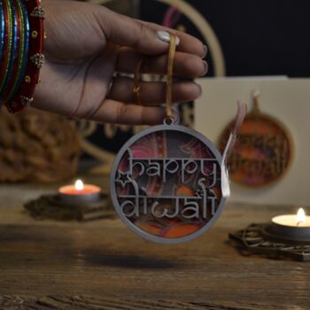 'Happy Diwali' Keepsake Bauble Card, 2 of 3