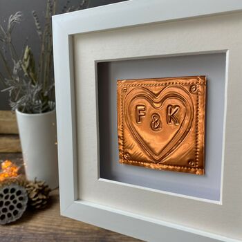 Copper Heart 7th Wedding Anniversary Gift, 2 of 10