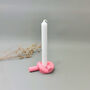 Knot Dinner Candle Holder And Pink Candlestick Holder, thumbnail 1 of 11