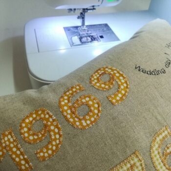 Golden Wedding 50th Anniversary Gifts Cushion, 5 of 7
