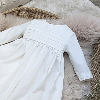Unisex Cotton Christening Gown Rome, 2 of 4