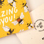 Buzzing For You Plantable Congratulations Card, thumbnail 4 of 6