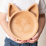 Personalised Wooden Fox Plate Made In Britain, thumbnail 3 of 7