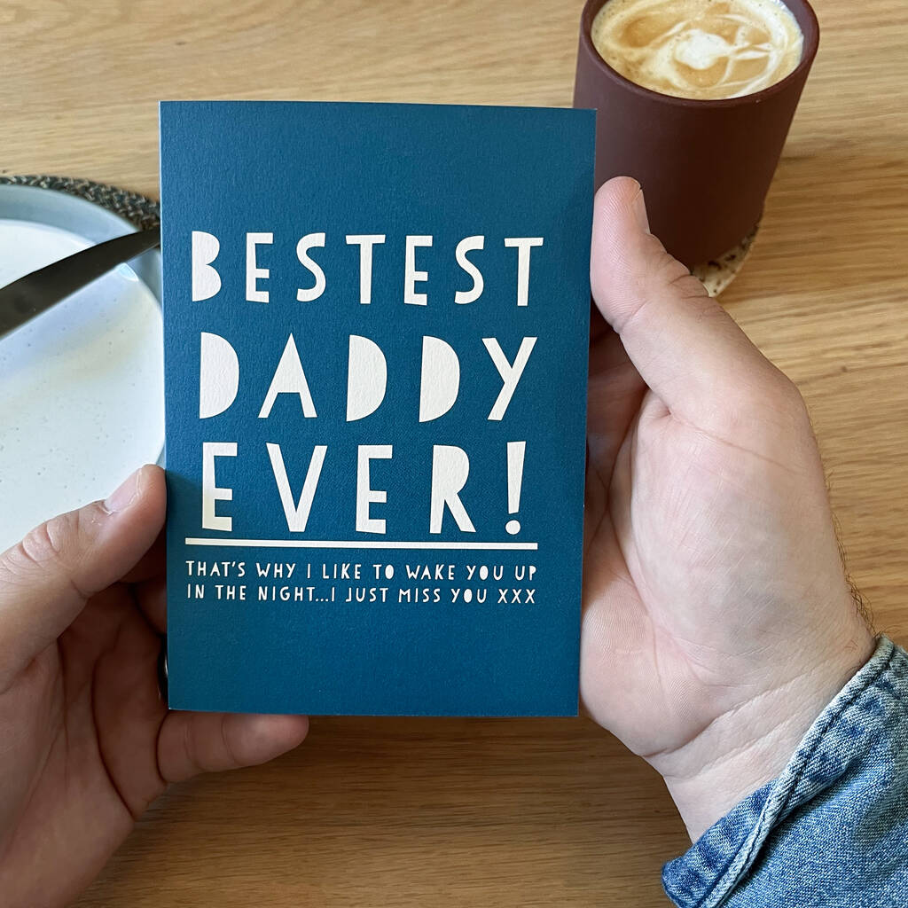 Bestest Daddy Ever! Birthday Wordy Card, 1 of 2