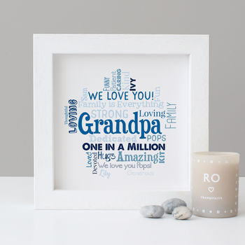 Personalised Grandad Grandpa Word Art Gift, 6 of 6