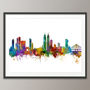 Mumbai India Skyline Cityscape Art Print, thumbnail 4 of 8