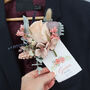 Floral Pocket Square Wedding Flowers, thumbnail 3 of 12