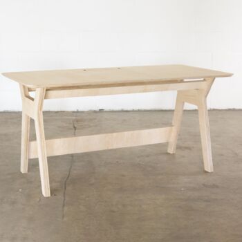 The Mhorain Desk In Natural Plywood Finish, 3 of 4
