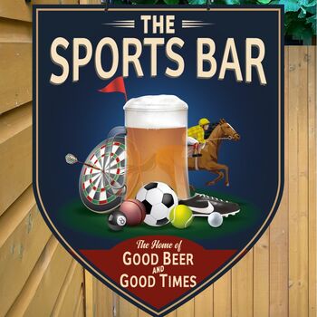 Sports Bar Man Cave Pub Sign, 7 of 12