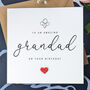 Personalised Handmade Birthday Card For Special Grandad, thumbnail 1 of 4