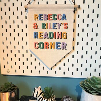 Personalised Kids Play Room Hanging Banner Sign, 2 of 9