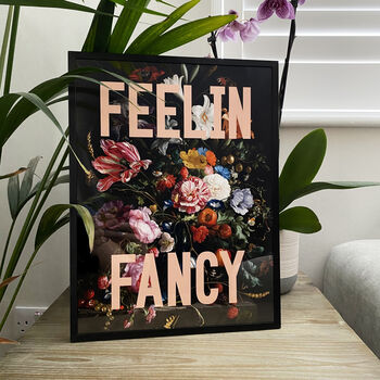 'Feelin' Fancy' Floral Contemporary Art Print, 2 of 4