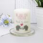 Personalised 'Me And You Forever' Elephant Candle, thumbnail 3 of 6