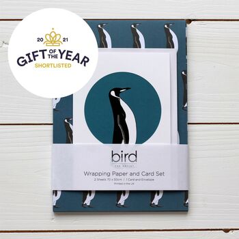 Penguin Gift Wrap Pack With Card Option, 7 of 7