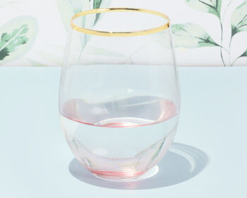 G Decor Set Of Four Lazaro Pink Ombre Tumbler Glasses, 5 of 5