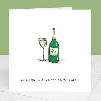 Red Wine Christmas Card, 2 of 2