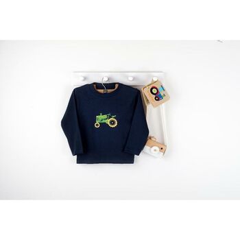 Percy The Vintage Tractor Long Sleeved T Shirt, 2 of 2