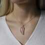 Angel Wing Gold Plated Pendant Necklace, thumbnail 1 of 10
