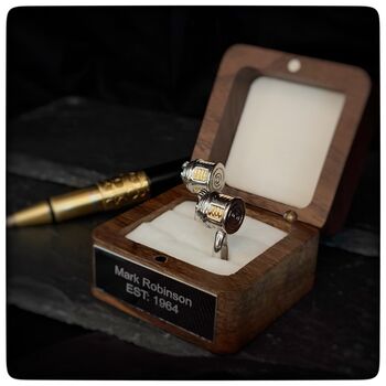 Personalised Fishing Reel Cufflinks, 9 of 10