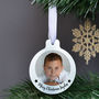 Personalised Silver Metal Photo Christmas Bauble Set, thumbnail 4 of 4