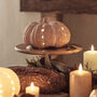 Terracotta Outdoor Light Up Pumpkin Decoration Duo, thumbnail 3 of 4