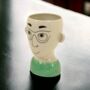 Ceramic Doodle Men's Face With Glasses Vase, thumbnail 4 of 4