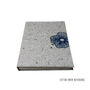 Upcyled Handmade Notebook A5 Grey Poppy Flower, thumbnail 1 of 4