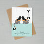 Personalised Cats Heart Balloon Greeting Card, thumbnail 3 of 4