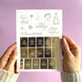 125 Wedding Stickers Pack Of Three Sheets, thumbnail 3 of 7