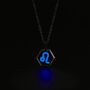 Leo Zodiac Glowing Pendant Necklace With Uv Keyring Torch, thumbnail 1 of 12