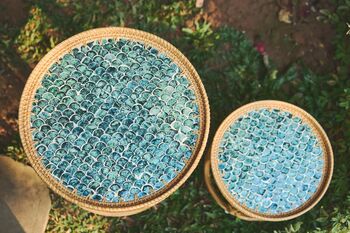 Boho Carbis Rattan Eco Friendly Table Set, 3 of 10