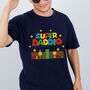 Super Daddio And Matching Child Gaming T Shirt Set, thumbnail 4 of 7