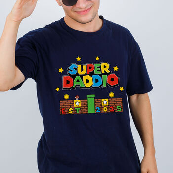 Super Daddio And Matching Child Gaming T Shirt Set, 4 of 7