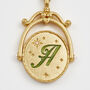 Initial Gold Spinner Necklace, thumbnail 5 of 12