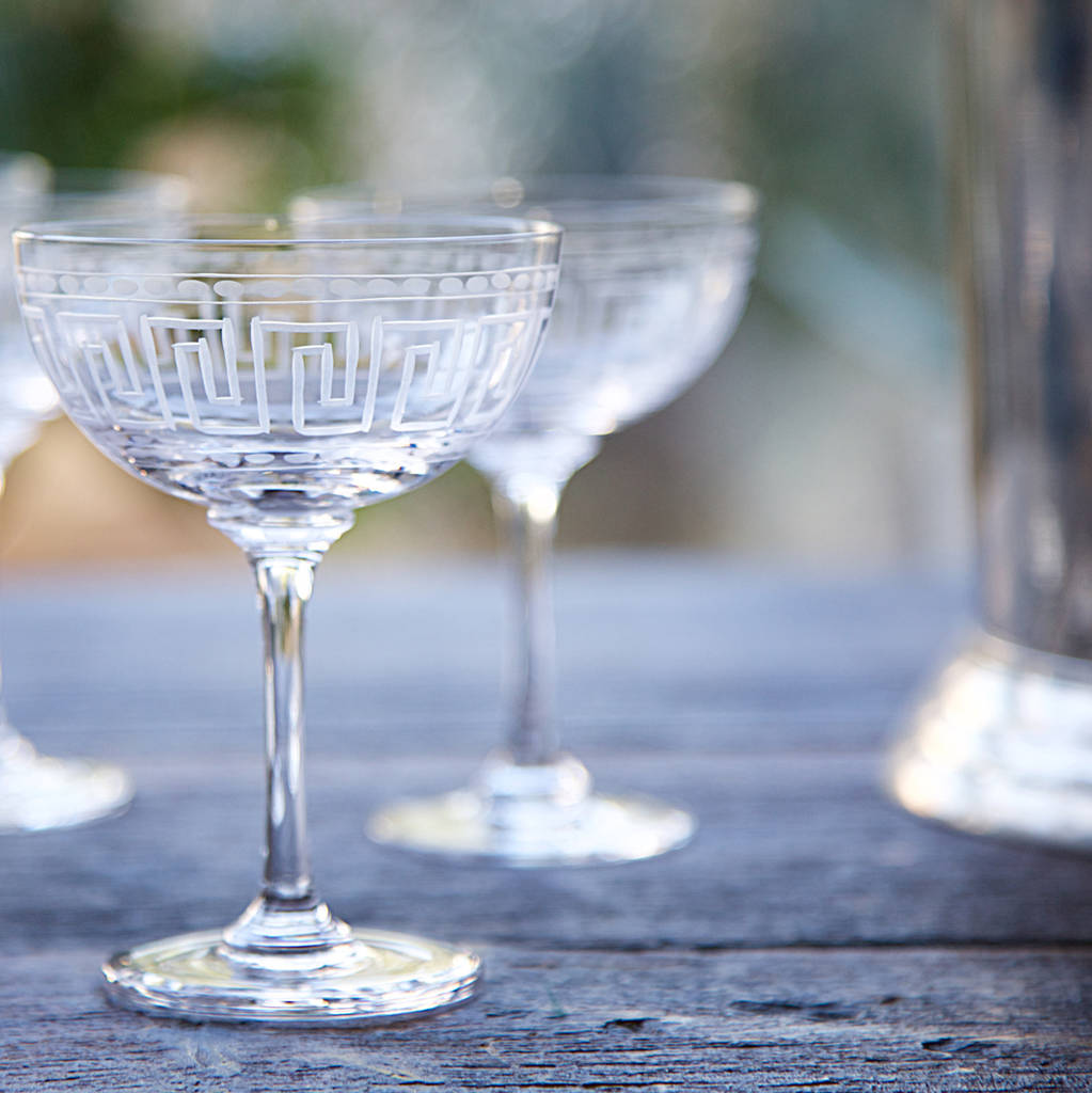 Pair Of 1920s Style Champagne Saucers, 1 of 2